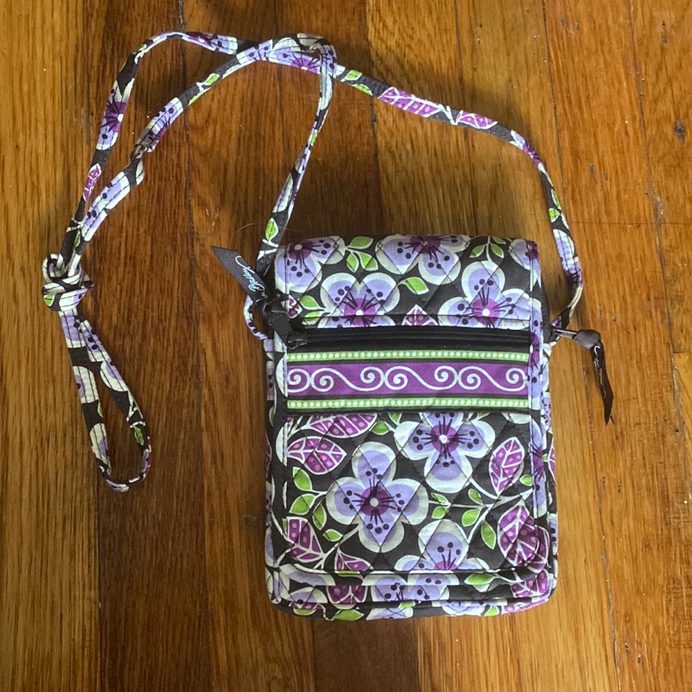 Vera Bradley Plum Petals Crossbody Bag